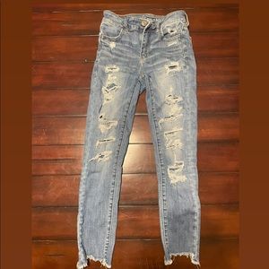 American Eagle, Next level stretch, High rise jeggings, Size 0 Reg